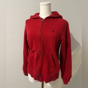 Polo by Ralph Lauren Red Full Zip-up Hoodie